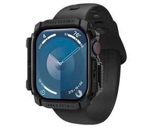 Smartklokke - Tilbehør - Spigen Rugged Armor matte black - Apple Watch 10 42mm - ACS08585