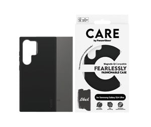 Mobil - Deksel og etui - CARE by PanzerGlass Fashionable Case Black w. QI Compatible Samsung Galaxy S24 Ultra - PANZER1168