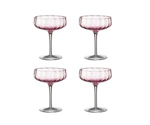 Servering & Servise - SØHOLM - 4 pcs - Sonja champagne/cocktail glas - Raspberry red (16451ep) - 16451ep