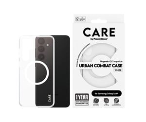 Mobil - Deksel og etui - CARE by PanzerGlass Flagship Case Transparent Urban Combat w. White QI Compatible Samsung Galaxy S24+ - PANZER1154