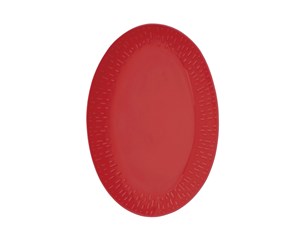 Servering & Servise - aida - Life in Colour - Confetti - Chili oval dish w/relief porcelain (13474) - 13474