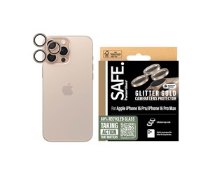 Mobil - Beskyttelsesglass - SAFE. by PanzerGlass Camera Lens Protector Glitter Gold iPhone 16 Pro | 16 Pro Max - SAFE95895