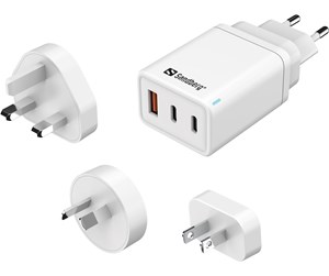 Mobil - Adaptere og ladere - Sandberg 3in1 TravelCharger 65W - 441-59