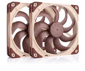 Kabinettvifte - Noctua NF-A14x25 G2 PWM Sx2-PP (2-pack) - Kabinettvifte - 140mm - Brun - 25 dBA - NF-A14x25 G2 PWM Sx2-PP