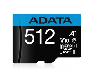 Minnekort - A-Data Premier MicroSD/SD - 100MB/s - 512GB - AUSDX512GUICL10A1-RA1