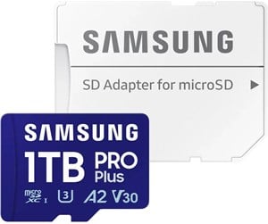 Minnekort - Samsung PRO Plus microSD/SD - 180MB/s - 1TB - MB-MD1T0SA/EU