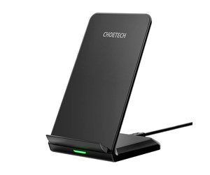 Mobil - Adaptere og ladere - Choetech 10W inductive wireless charger with stand (black) - T524-F-101ACBK