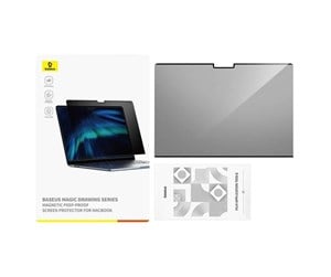 Kabinett tilbehør (kjølepasta mv.) - Baseus Magic Drawing tempered glass for MacBook Pro 16" (2021/2023) + cleaning kit (transparent) - P40012303201-04