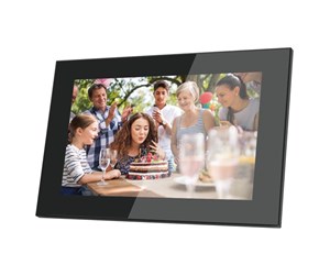 Digital fotoramme - Lippa Frameo Digital Picture Frame 10" in glass - Black - LPFR10GL