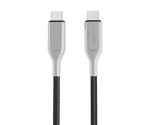 USB - Forever Core 1.5m 60W PD USB-C - USB-C Cable Black - GSM045668