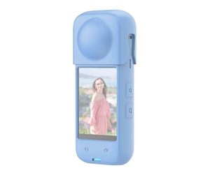 Actionkamera  - Tilbehør - Puluz silicone protective case for Insta360 X4 (blue) - PU985L