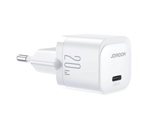 Mobil - Adaptere og ladere - Joyroom Mini charger PD 20W C-L Cable JR-TCF02 (white) - JR-TCF02 White C+L