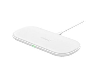 Mobil - Adaptere og ladere - Choetech T535 dual fast wireless charger (white) - T535-S