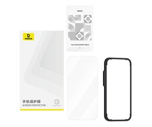 Mobil - Beskyttelsesglass - Baseus Superior HD Privatizing Tempered Glass for iP 11Pro Max/XS Max +Cleaning Kit and EasyStick - P60073903201-02