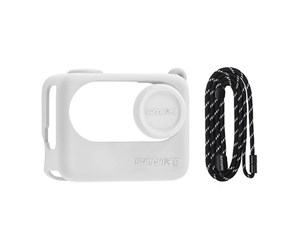 Actionkamera  - Tilbehør - Sunnylife Lanyard + Silicone Case for Insta360 GO 3S (white) - G3S-BHT838-W