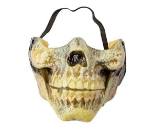 Kostymer - Hisab Joker Halloween - Scull mouth Mask - 97224