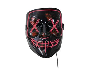 Kostymer - Hisab Joker Halloween - LED Mask Horror Red - 7393616489363