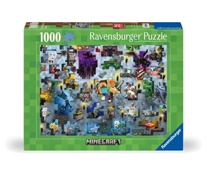 Puslespill - Ravensburger Puzzle Minecraft Mobs 1000p - 12000422