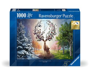 Puslespill - Ravensburger Puzzle The magical deer and the four seasons 1000p - 12001088