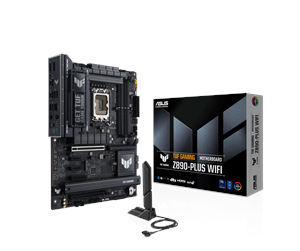 Hovedkort - ASUS TUF GAMING Z890-PLUS WIFI Hovedkort - Intel Z890 - Intel LGA1851 socket - DDR5 RAM - ATX - 90MB1IQ0-M0EAY0