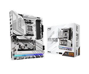 Hovedkort - ASRock X870 PRO RS Hovedkort - AMD X870 - AMD AM5 socket - DDR5 RAM - ATX - 90-MXBPZ0-A0UAYZ