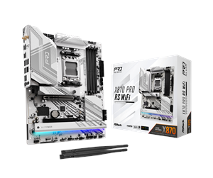 Hovedkort - ASRock X870 PRO RS WIFI Hovedkort - AMD X870 - AMD AM5 socket - DDR5 RAM - ATX - 90-MXBQ00-A0UAYZ