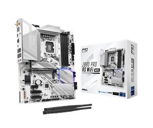 Hovedkort - ASRock Z890 PRO RS WIFI WHITE Hovedkort - Intel Z890 - Intel LGA1851 socket - DDR5 RAM - ATX - 90-MXBQC0-A0UAYZ