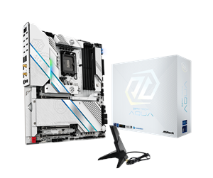 Hovedkort - ASRock Z890 TAICHI AQUA Hovedkort - Intel Z890 - Intel LGA1851 socket - DDR5 RAM - Extended ATX - 90-MXBPL0-A0UAYZ