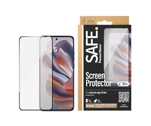 Mobil - Beskyttelsesglass - SAFE. by PanzerGlass Screen Protector w. Black Frame Motorola Edge 50 Neo | Ultra-Wide Fit - SAFE95985