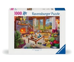 Puslespill - Ravensburger Puzzle Cozy Cabin 1000p - 12000293