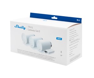 Smarthus - Shelly BLU TRV 3-Pack + BLU Gateway Gen3 - Shelly-BLU-TRV-3PC