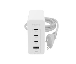 Mobil - Adaptere og ladere - Mophie USB-C 120W Wall Adapter PD HUB (3xUSB-C + 1xUSB-A) GaN - White - 409909309