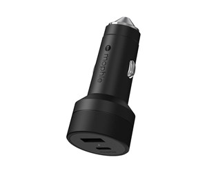 Mobil - Adaptere og ladere - Mophie car power adapter - USB 24 pin USB-C - 42 Watt - 409912501