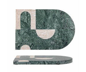 Kjøkkentilbehør - Bloomingville - Abrianna Cutting Board Green Marble (82058415) - 82058415