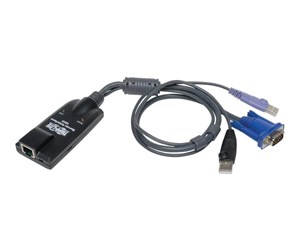 Repeater & Transceiver - Tripp Lite USB Server Interface Unit Virtual Media & CAC B064 Cat5 KVM TAA - KVM / USB extender - TAA Compliant - B055-001-UV2CAC