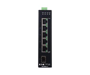 Switch/splitter - Tripp Lite Eaton  series 5-Port Managed Industrial Gigabit Ethernet Switch - 10/100/1000 Mbps GbE SFP Slot -40° to 75°C DIN Mount - NGI-M05-C1