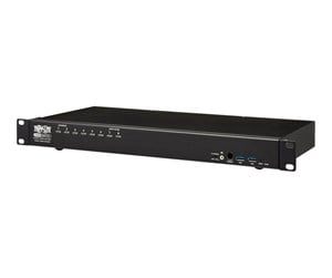 KVM-switch - Tripp Lite DisplayPort/USB KVM Switch 8-Port with Audio/Video and USB Peripheral Sharing 4K 60 Hz 1U Rack-Mount - KVM / audio / USB switch - 8 ports - rack-mountable - B024-DPU08