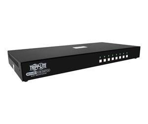 KVM-switch - Tripp Lite Secure KVM Switch 8-Port Single Head DisplayPort to DisplayPort 4K NIAP PP4.0 Audio CAC TAA - KVM / audio switch - 8 ports - TAA Compliant - B002-DP1AC8-N4