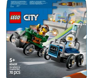 LEGO® - LEGO City 60459 Racerbilpakke flybil mot sykesengbil - 60459