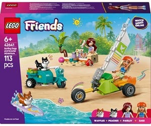 LEGO® - LEGO Friends 42641 Lekesett med surfende hunder og scooter - 42641