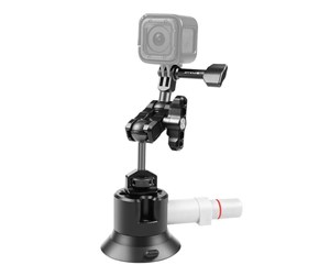 Actionkamera  - Tilbehør - Puluz Glass car holder with Pump Suction for GOPRO Hero DJI Osmo Action PU845B - PU845B