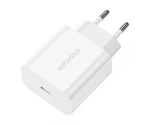 Mobil - Adaptere og ladere - Essager Charger USB-C 20W PD (white) - ECTC-FJB02-P