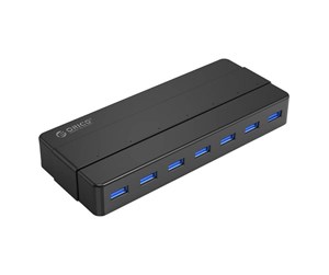 USB-hub - ORICO Hub 7xUSB 3.0 (black) USB-hub - USB 3.0 - 7 porter - Svart - H7928-U3-V1-EUBKBPIP