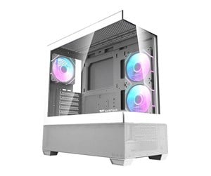 Kabinett - Darkflash Computer case DS900 AIR (white) + 6 ARGB Fans - Kabinett - Miditower - Hvit - DS900 Air White + fa