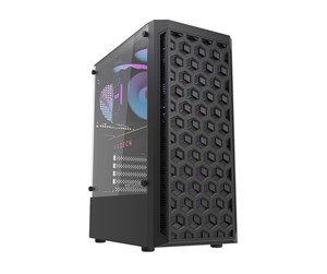 Kabinett - Darkflash Computer Case DK300M Micro-ATX with 3 fans (Black) - Kabinett - Svart - DK300M ATX