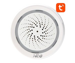 Smarthus - NEO NAS-AB02WT WiFi Alarm Siren with TUYA Temperature and Humidity Measurement - NAS-AB02WT