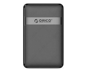 Harddisk - Tilbehør - ORICO 2577 HDD/SSD 2.5" drive enclosure 5Gbps USB-A to USB Micro-B (black) - 2577U3-V1-BK-EP-IP