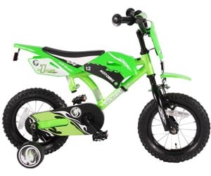 Skating - Volare Motorbike Children's Bicycle 12" - Green - 61207