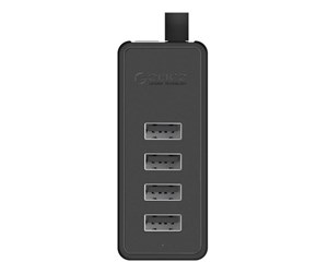 USB-hub - ORICO W5P-100 USB to 4x USB 2.0 Hub Adapter (black) USB-hub - USB 2.0 - 4 porter - Svart - W5P-U2-100-BK-EP-IP