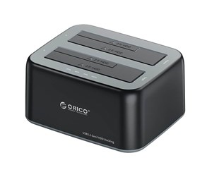 Harddisk - Tilbehør - ORICO docking station for 2.5" / 3.5" HDD / SSD 5Gbps USB-A to USB-B with cloning function (black) - 6829C3-V1-EU-BK-BPIP